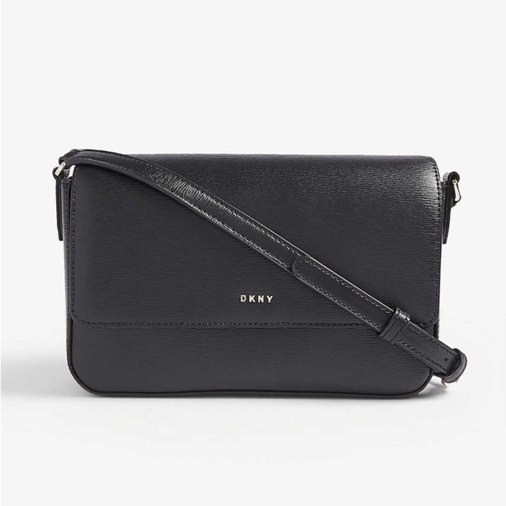 DKNY MD Black Flap Crossbody Bag
